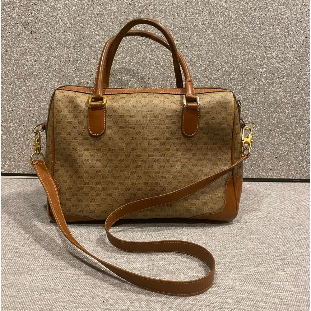 Vintage Gucci Monogram Handbag Crossbody With Shoulder Strap - Picture 10 of 16